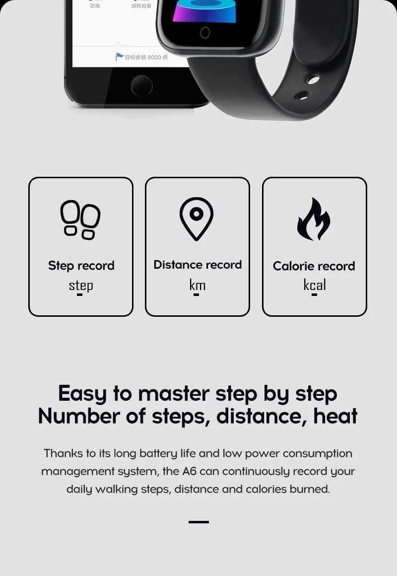 Relógio smartwatch X10 unissex a prova d'água com monitor de frequência cardíaca e função pressão sanguínea compatível a apple e android